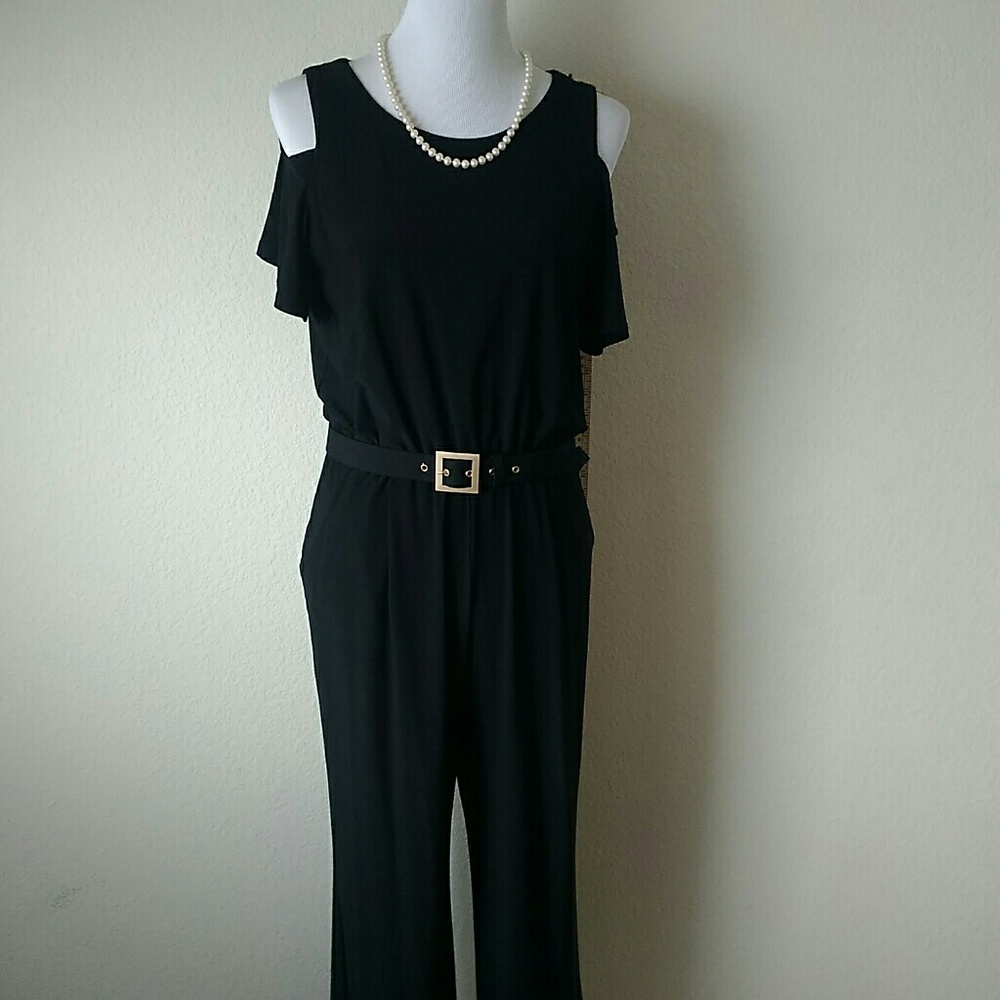 Cold shoulder jumpsuit